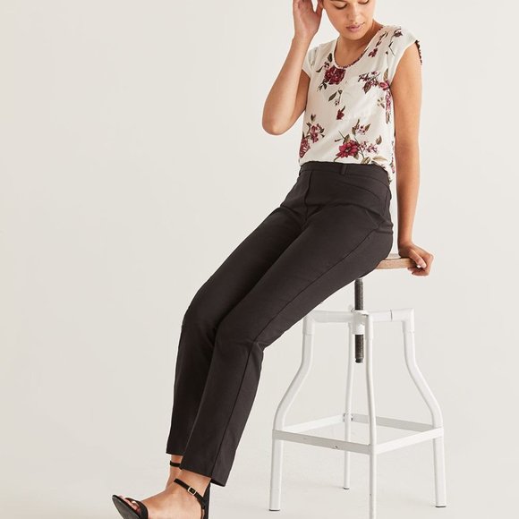 💖HOST PICK💖 Reitmans Black Straight Leg Pull On Pants The Iconic (Size 14) - Picture 2 of 12